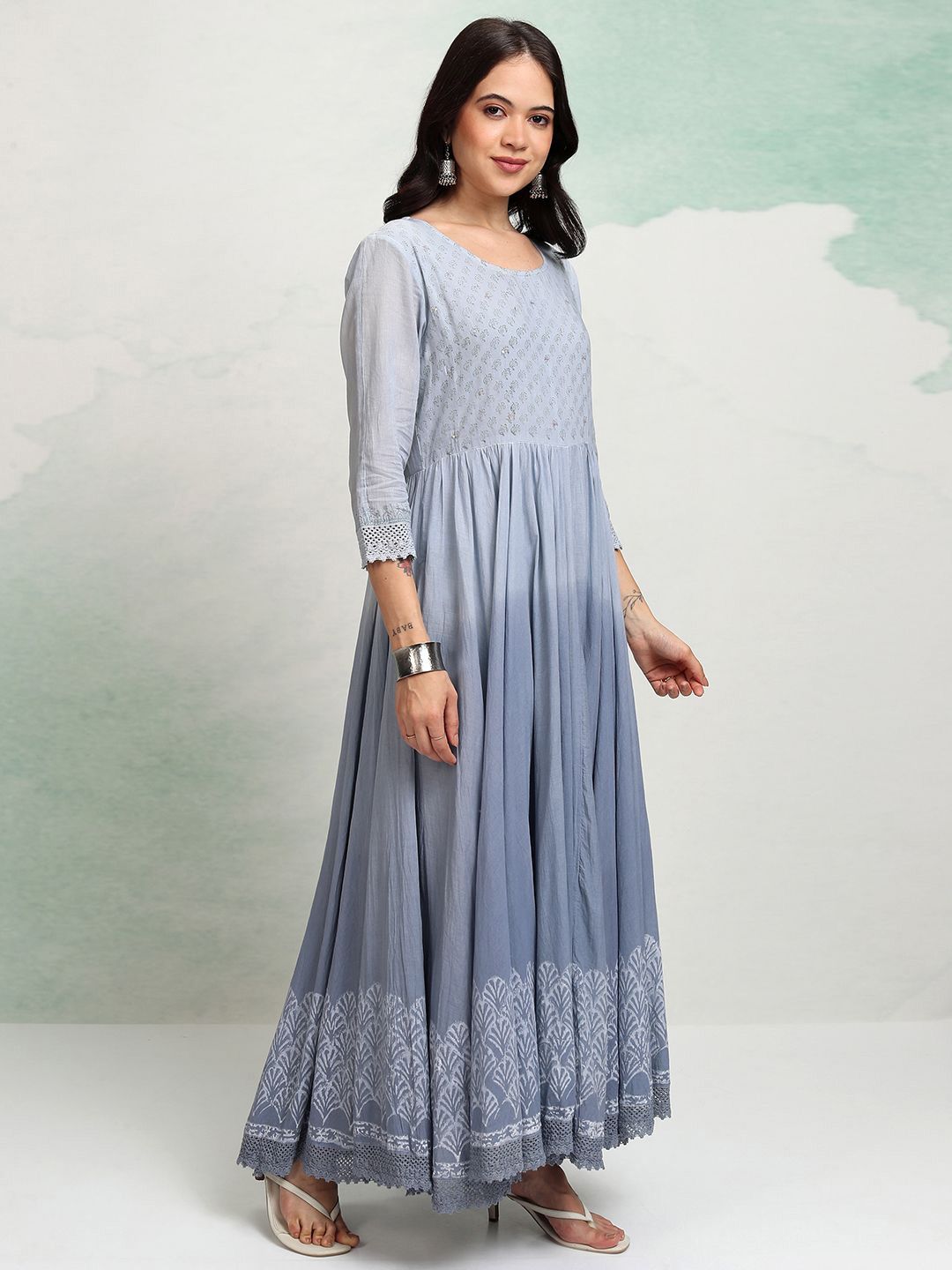 Vishudh Women Floral Print A-Line Dress