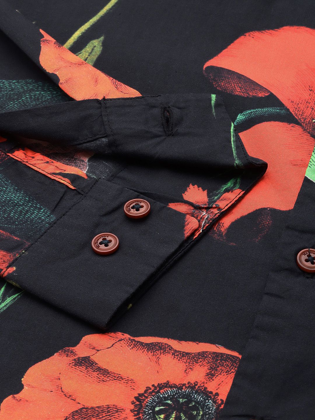 Mr Bowerbird Tailored Fit Floral Printed Pure Cotton Casual Shirt