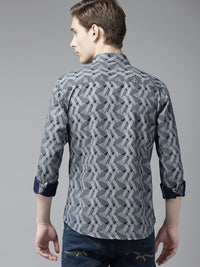 Park Avenue Pure Cotton Slim Fit Printed Casual Shirt