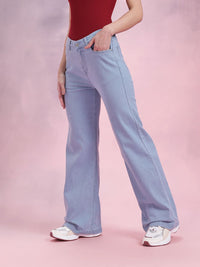 DressBerry Women Wide Leg Mid-Rise Jeans