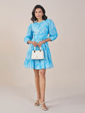 AND Floral Print Fit & Flare Dress