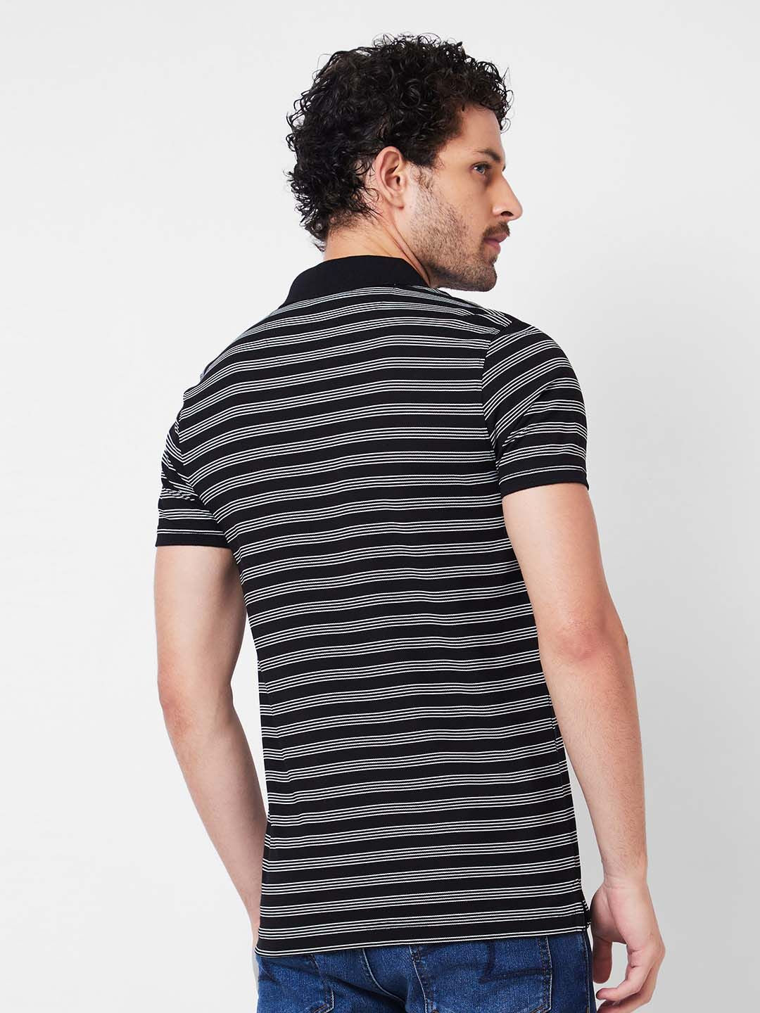 SPYKAR Round Neck Printed Cotton Slim Fit T-shirt