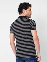 SPYKAR Round Neck Printed Cotton Slim Fit T-shirt