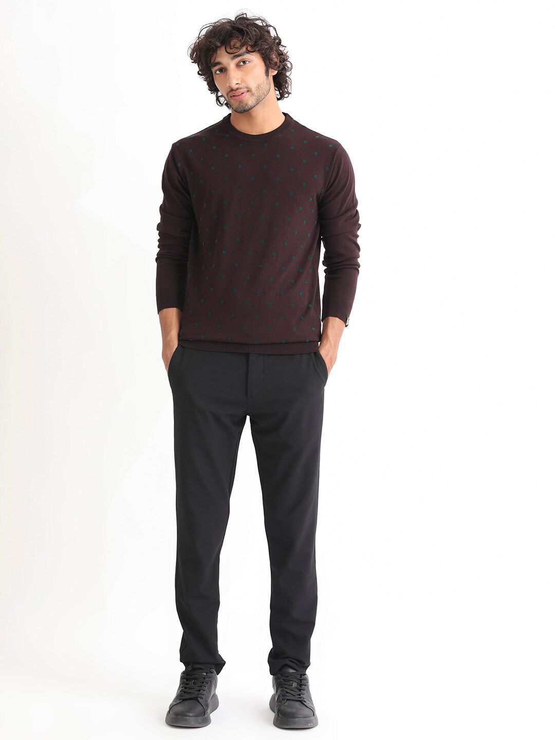 RARE RABBIT Geometric Printed Pullover Sweaters