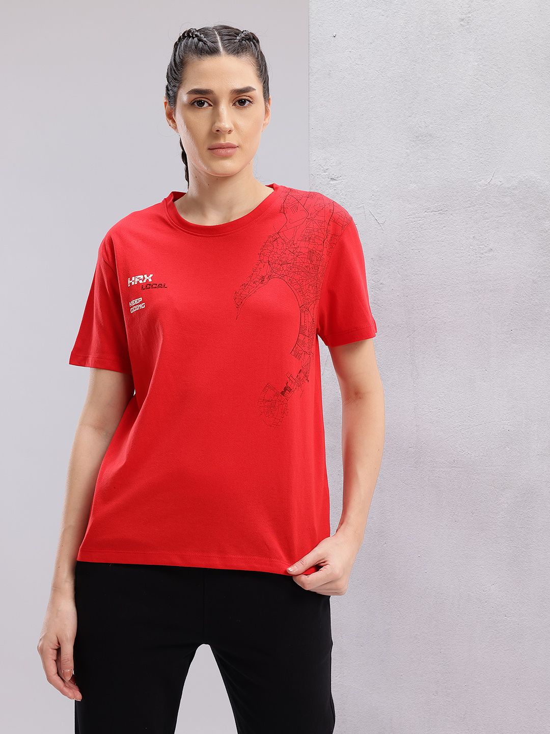 HRX by Hrithik Roshan Printed Relaxed Lifestyle T-shirt