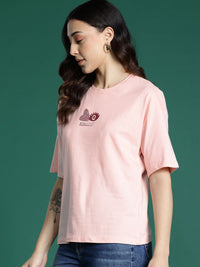 DressBerry Printed Drop-Shoulder Sleeves T-shirt