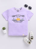 Happy Faces Boys Pure Cotton Typography & Graphic Printed T-shirt