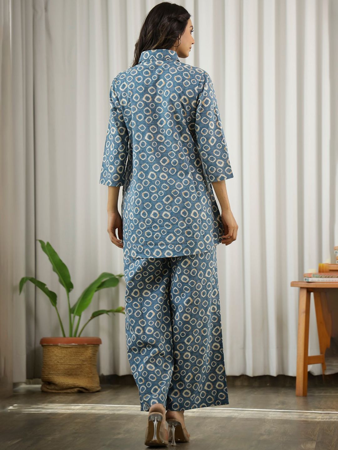 SANSKRUTIHOMES Printed Pure Cotton Shirt & Trousers