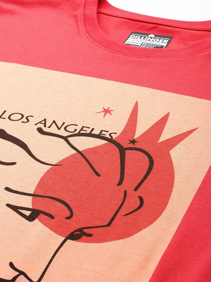 DILLINGER Graphic Printed Oversized Pure Cotton T-shirt