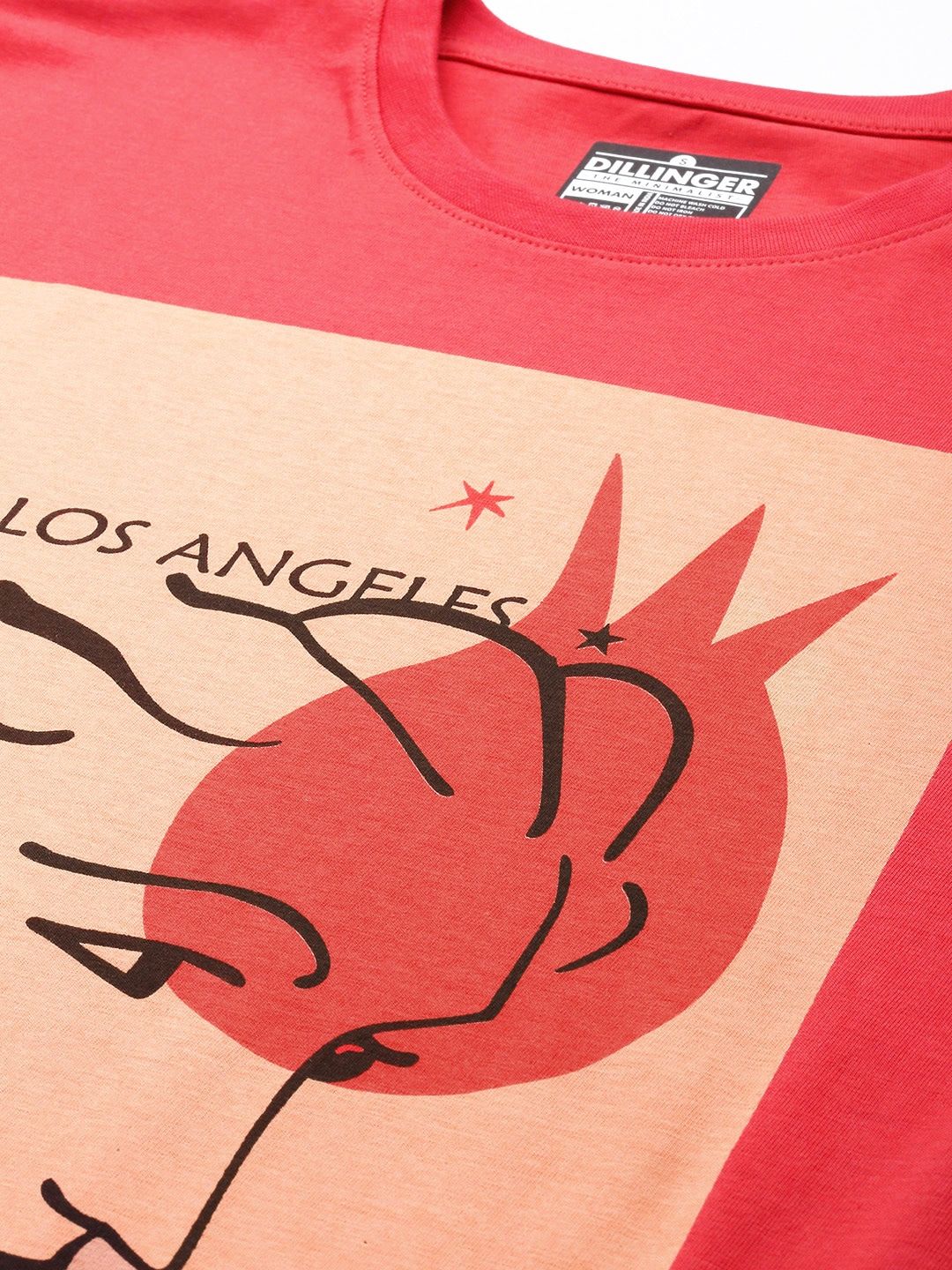 DILLINGER Graphic Printed Oversized Pure Cotton T-shirt