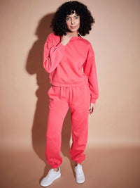 SASSAFRAS BASICS Women Relaxed Fit Fleece Joggers