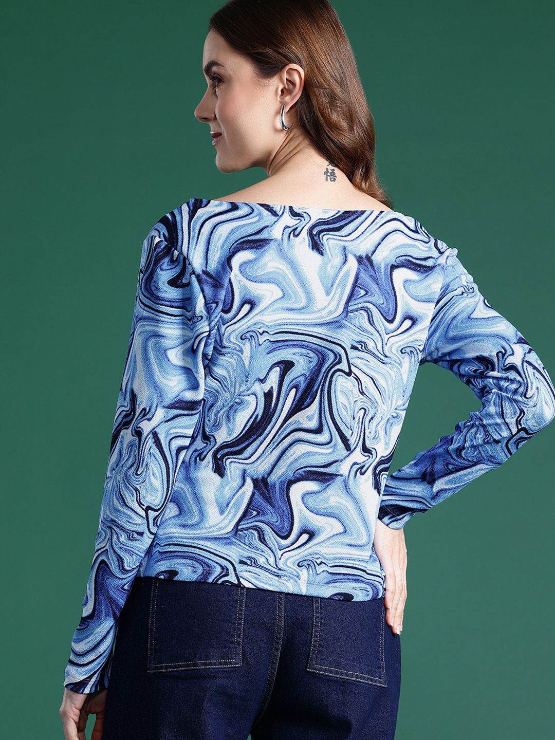 DressBerry Abstract Print Top