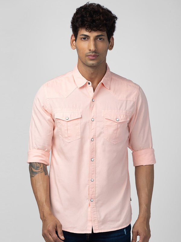 SPYKAR Men Slim Fit Casual Cotton Shirt