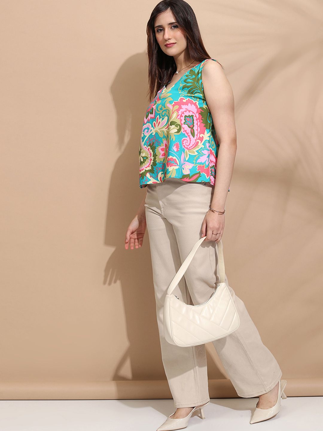 ESPYR By Tokyo Talkies Women Cotton Floral Tropical Printed Top