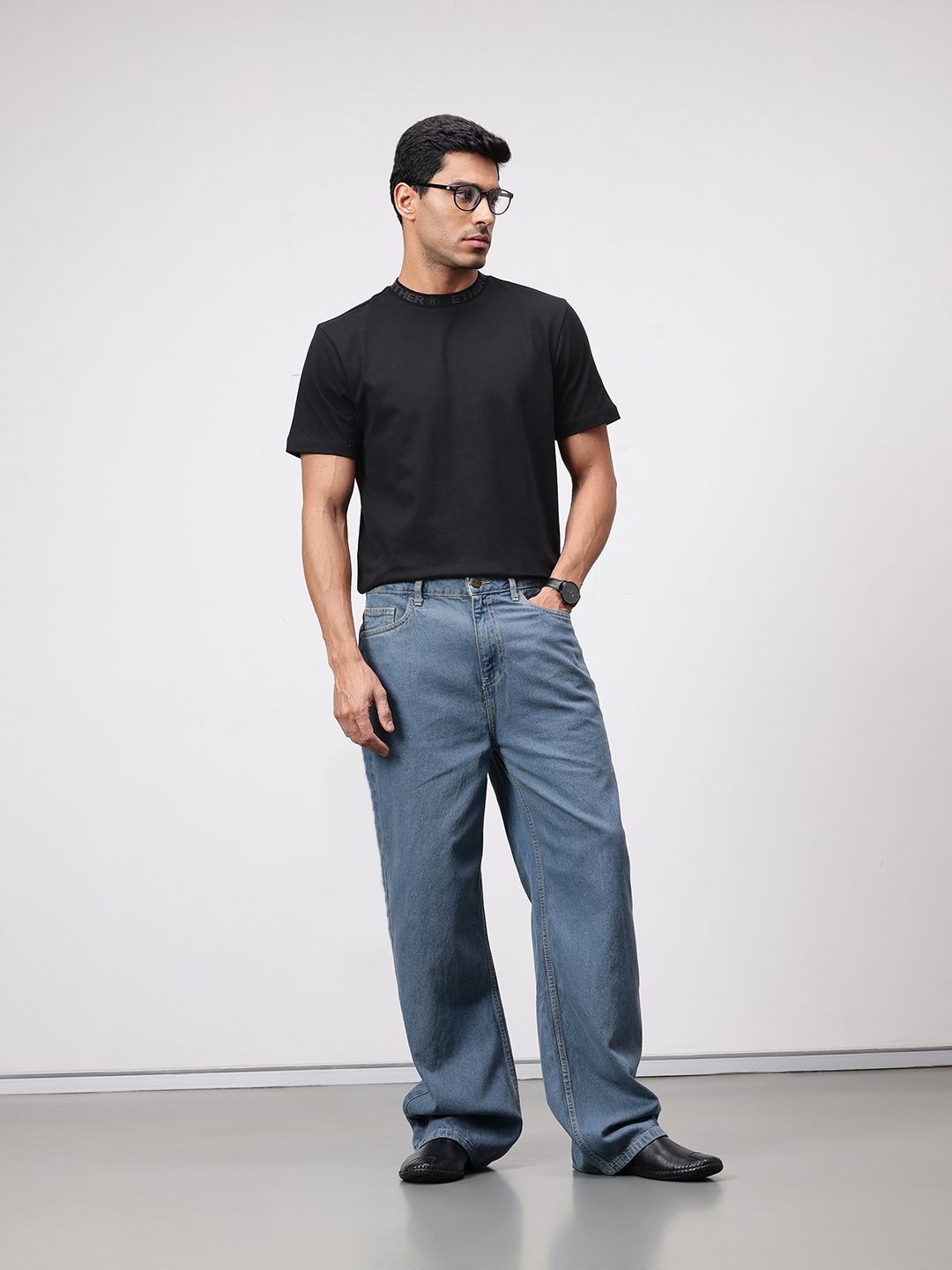 ether 365 Essentials Pure Cotton Round Neck Comfort Fit T-shirt