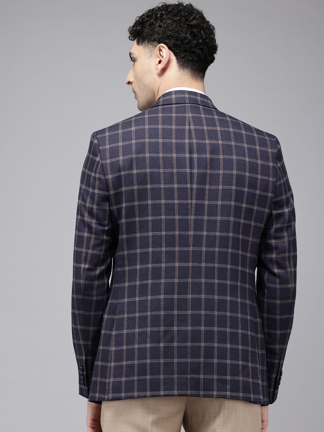 Park Avenue Checked Formal Blazer