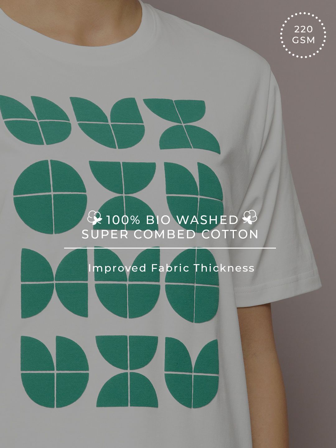 DILLINGER Graphic Printed Oversized Embossed Pure Cotton T-shirt