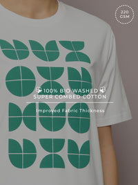 DILLINGER Graphic Printed Oversized Embossed Pure Cotton T-shirt