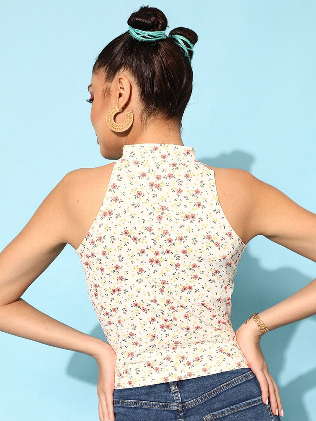 STREET 9 White Floral Top