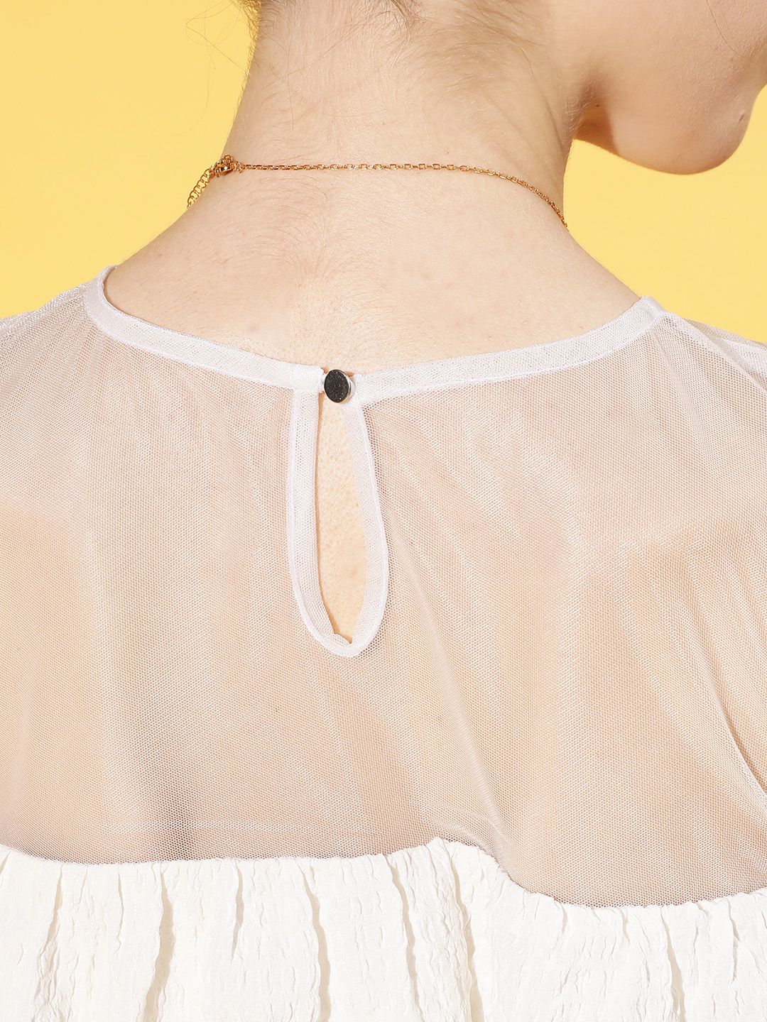 Athena Women Stunning White Solid Sun Dress