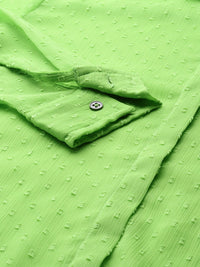 DressBerry Dobby Sheer Casual Shirt