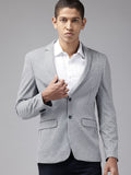 Park Avenue Geometric Printed Slim Fit Blazer