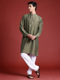 Anouk Woven Design Regular Kurta With Pyjamas