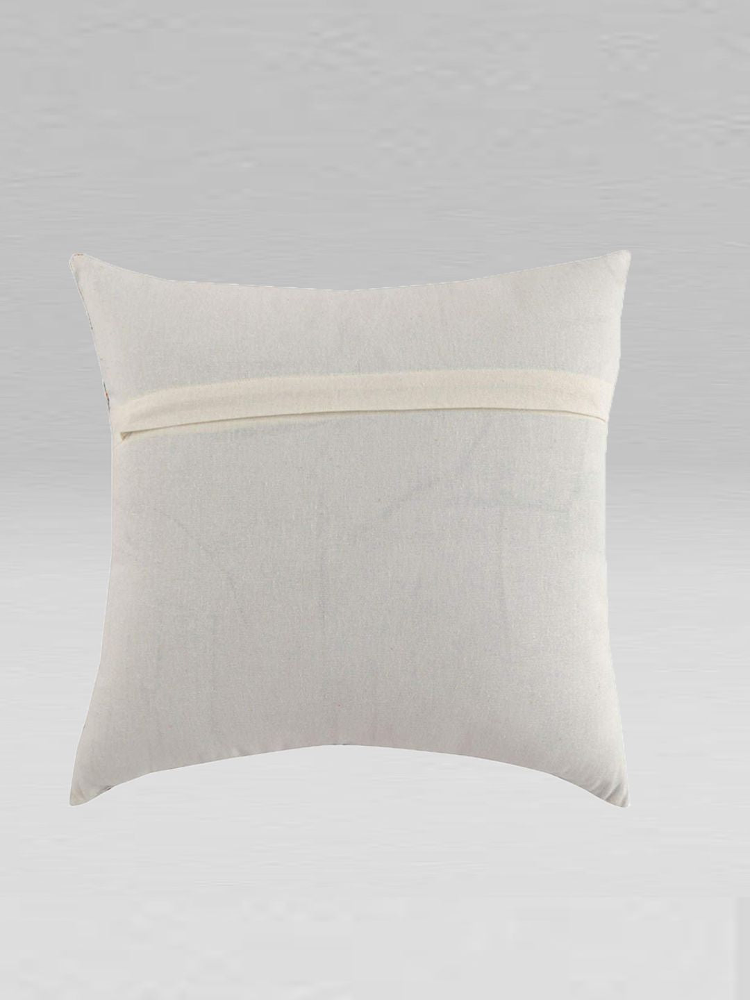 STITCHNEST Green & Navy Blue Set of 5 Geometric Square Cushion Covers