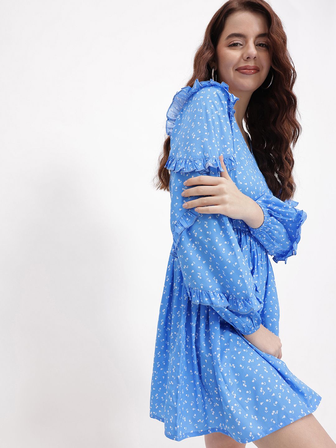 DressBerry Femme Fever Ruffle Ramble A-Line Dress