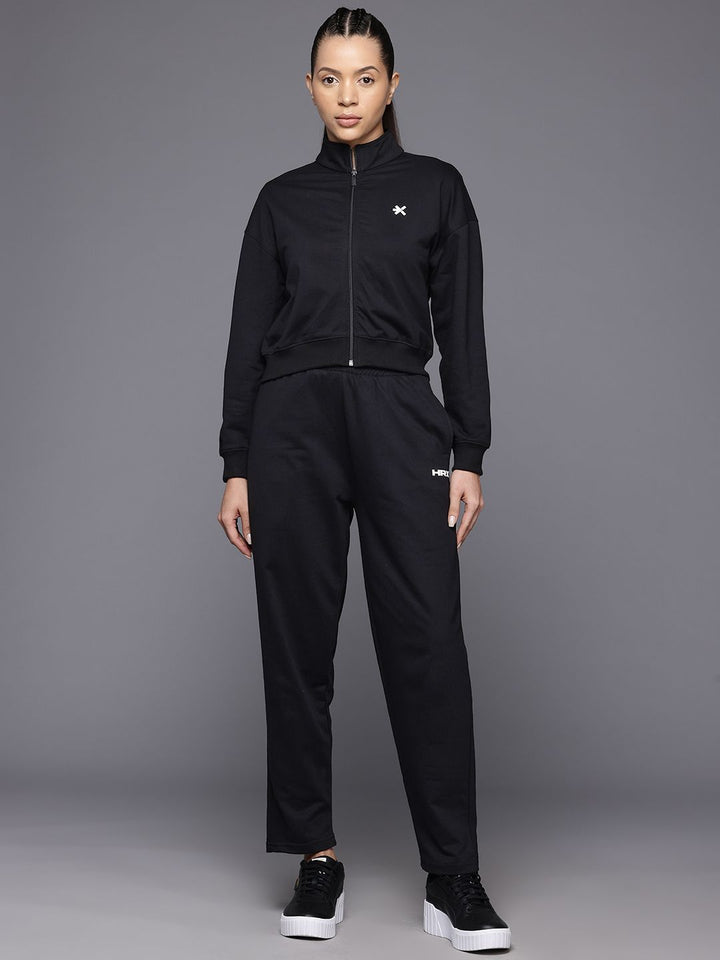 HRX by Hrithik Roshan Brand Logo Detail Lifestyle Zip-Up Tracksuit