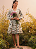 Libas Ethnic Motifs Print Cotton A-Line Dress