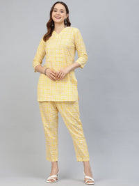 KALINI Ethnic Motifs Printed Pure Cotton Co-Ords