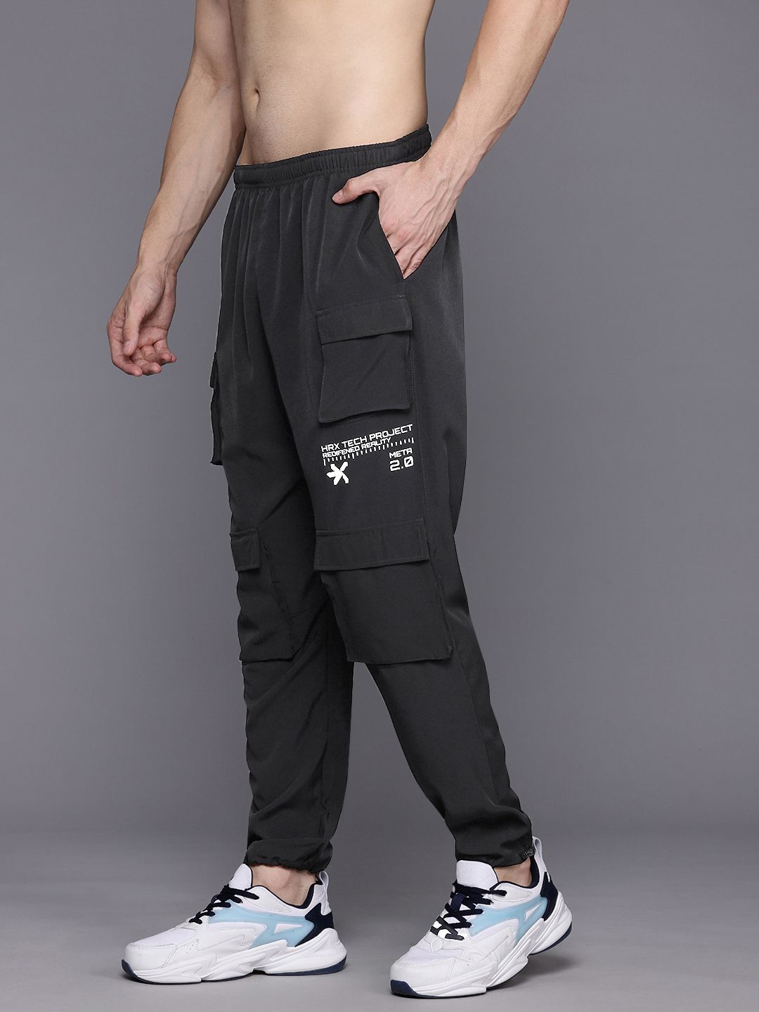 HRX by Hrithik Roshan Men Regular Fit Lifestyle Cargo Style Joggers