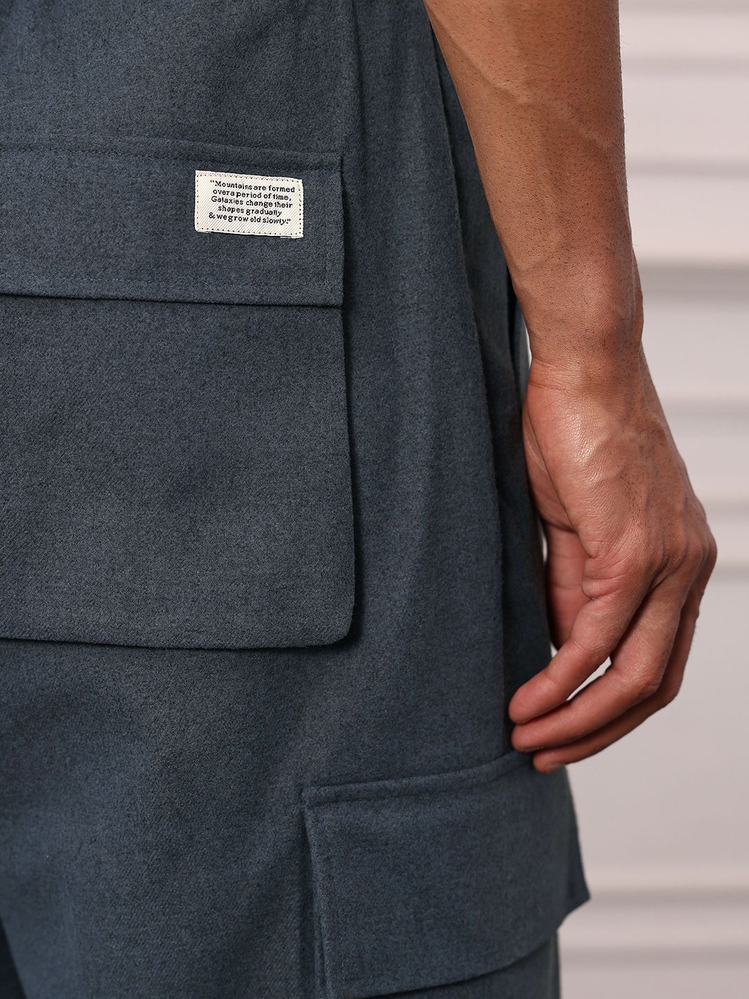 Mr Bowerbird Men Oversized Fit Pleated Cargos