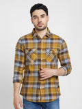 SPYKAR Classic Tartan Checked Opaque Regular Fit Cotton Casual Shirt
