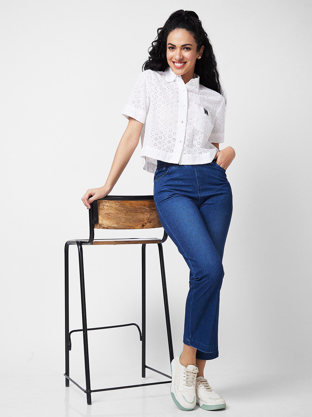 SPYKAR Women Boxy Opaque Casual Shirt