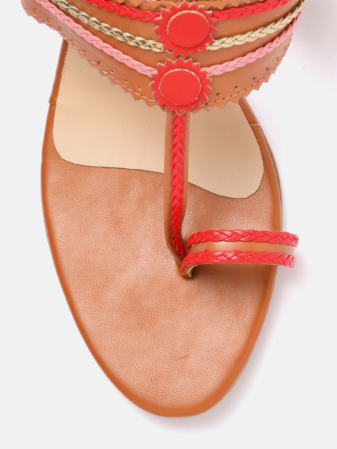 Anouk Woven Striped Ethnic Block Heels