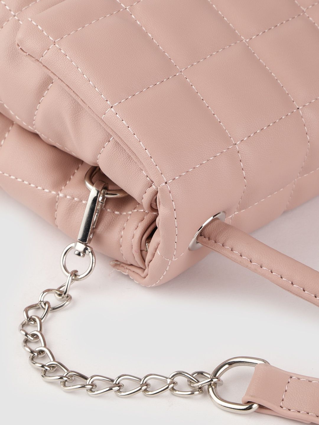 Lino Perros Pink Quilted Satchel