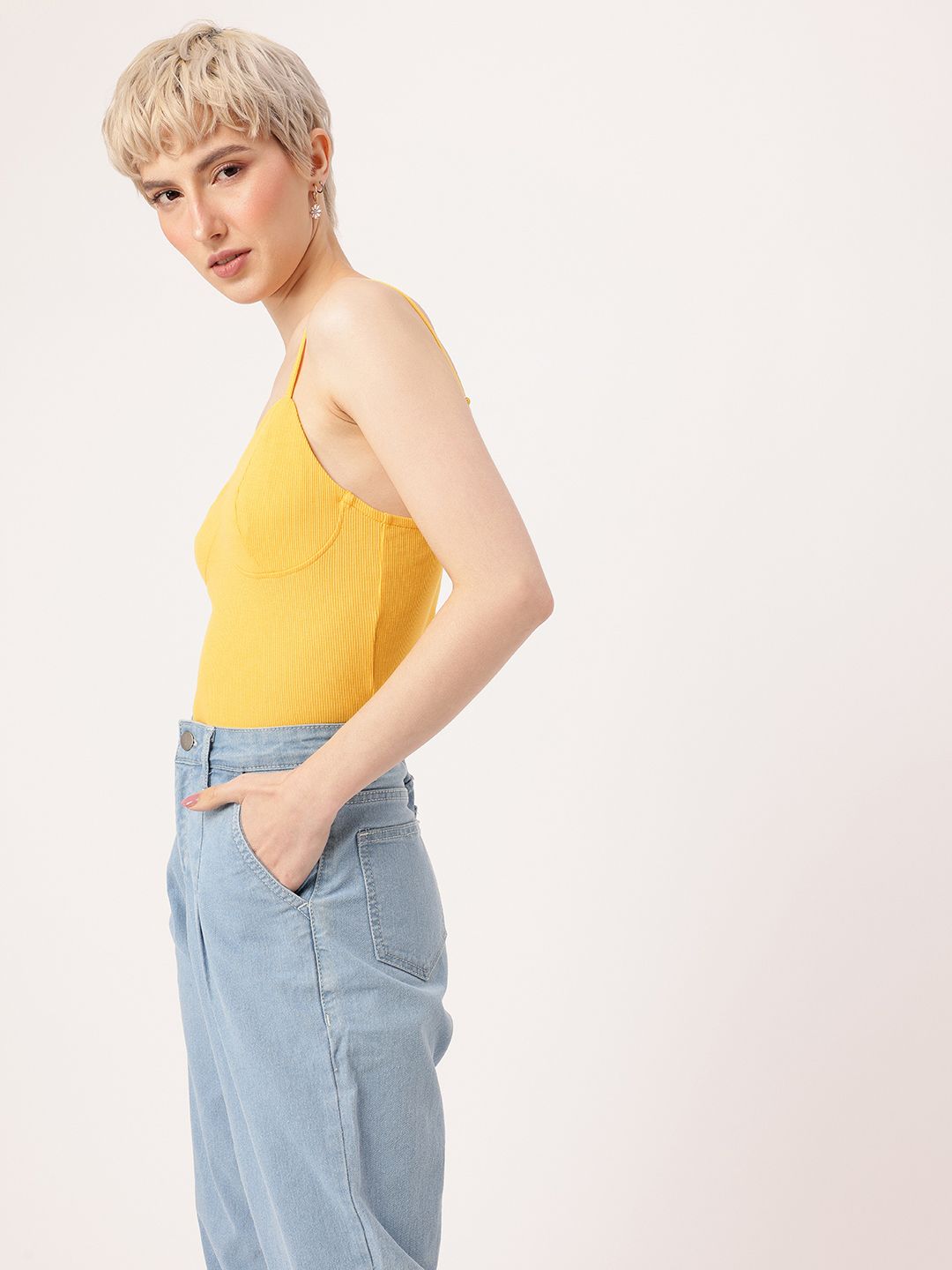 DressBerry Knitted Nirvana Ribbed Corset Top