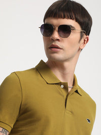 THE BEAR HOUSE Polo Collar Slim Fit Pure Cotton T-shirt