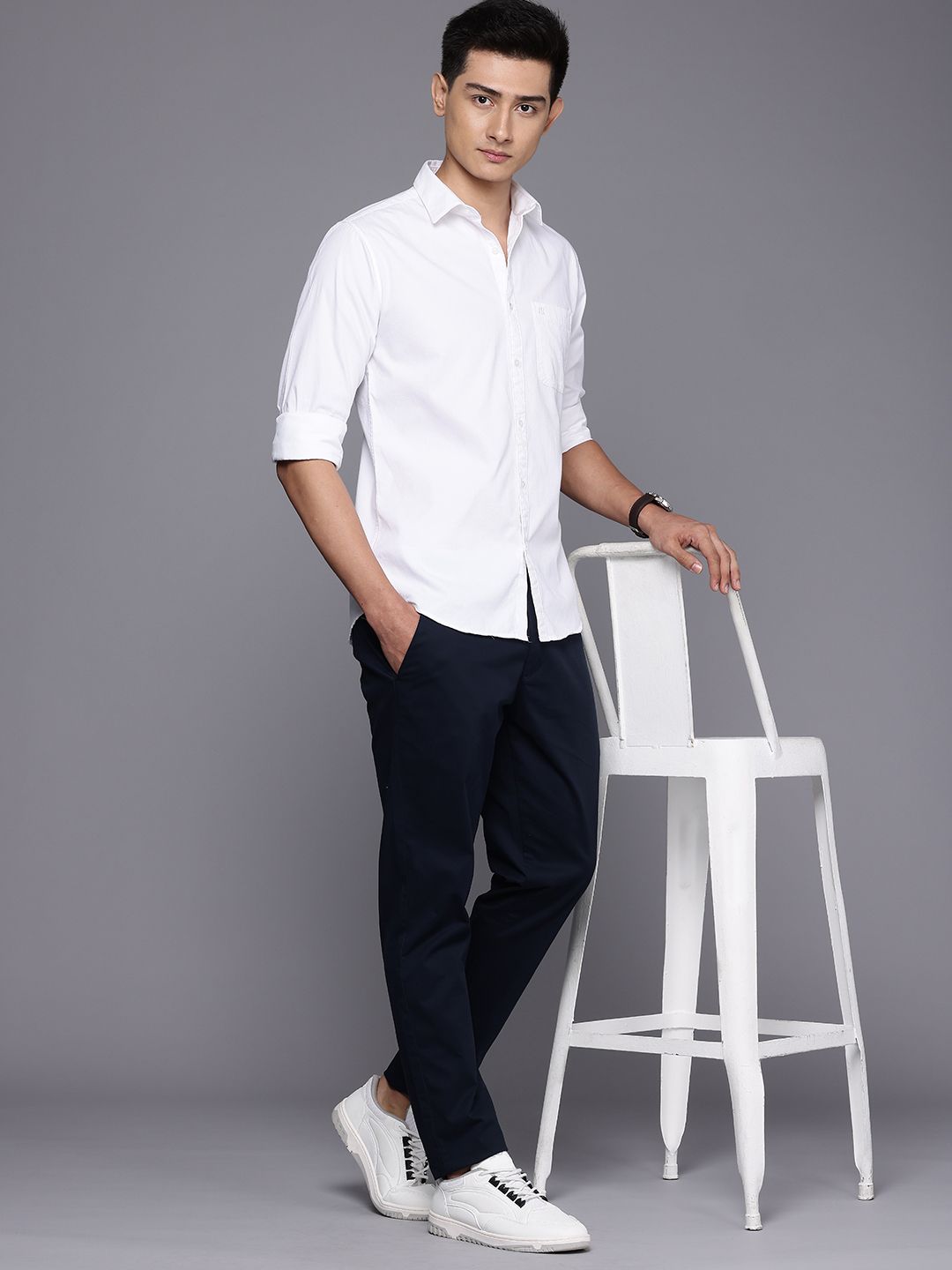 Raymond Slim Fit Pure Cotton Casual Shirt