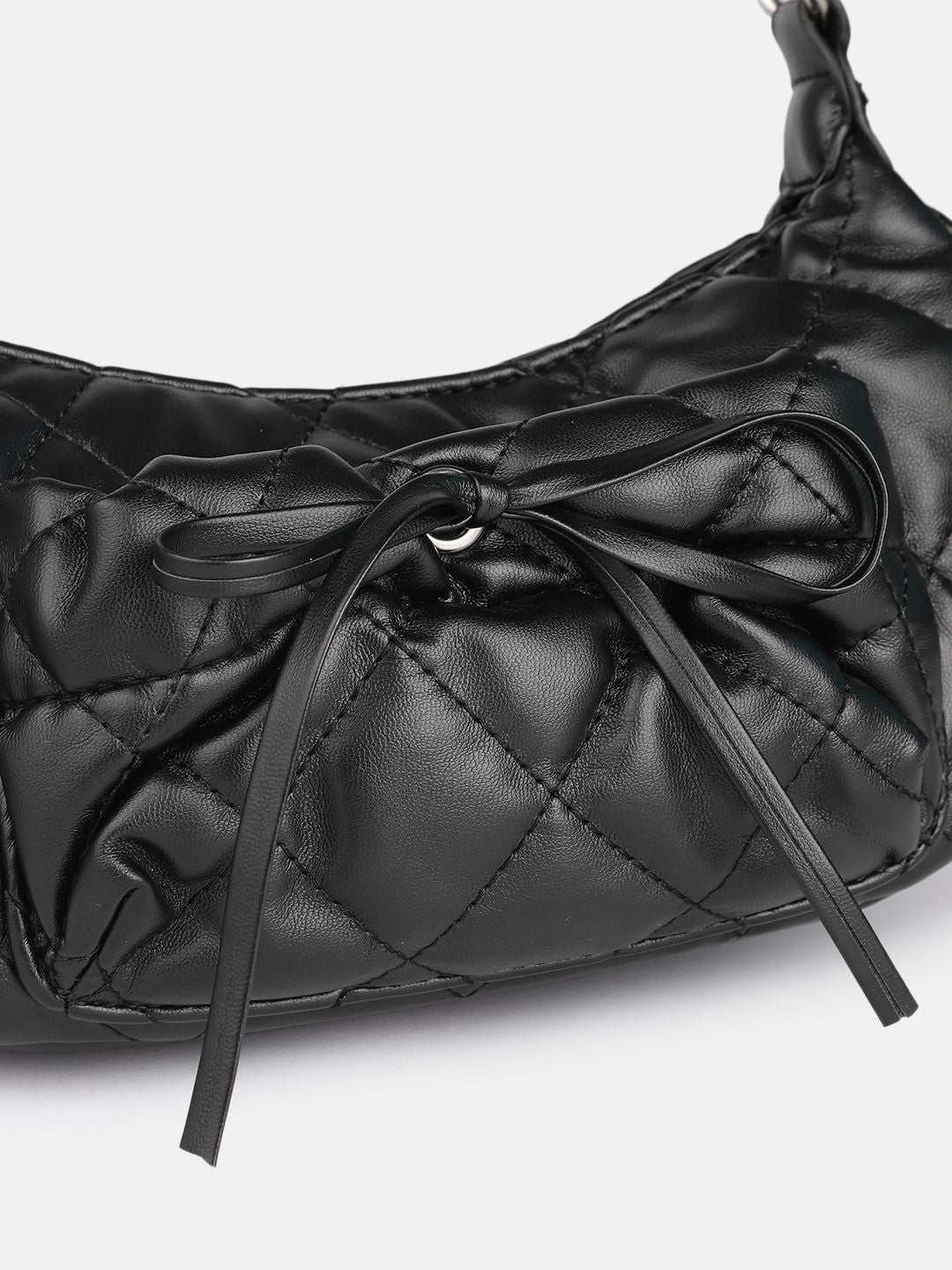 DressBerry Quilted Structured Handheld Bag