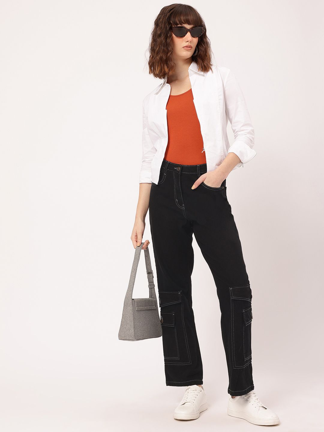 DressBerry Women Modern Classics Cargo Jeans