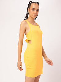 DressBerry Bold Bow Low Back Bodycon Mini Dress