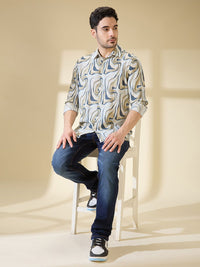 Being Human Slim Fit Printed Casual Shirt