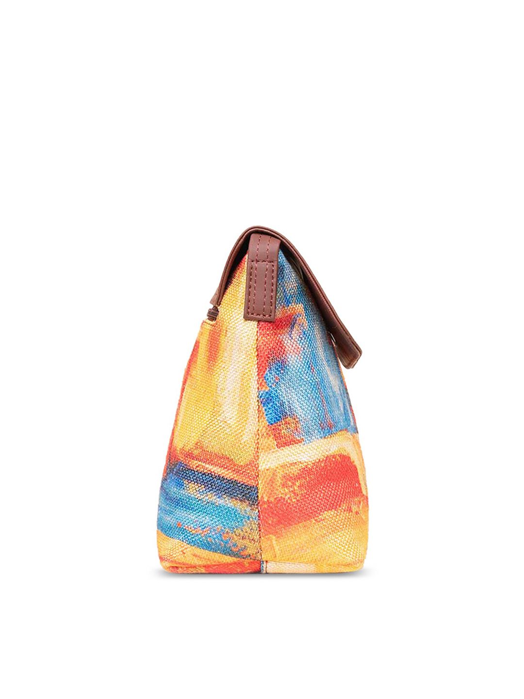 ZOUK Printed Structured Sling Bag