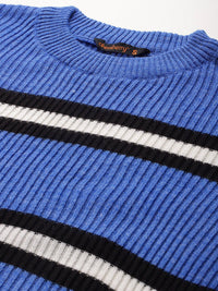 DressBerry Women Striped Acrylic Pullover
