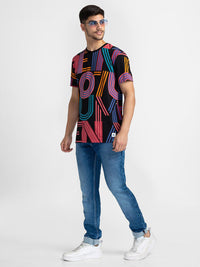 Being Human Typography Printed Round Neck T-shirt