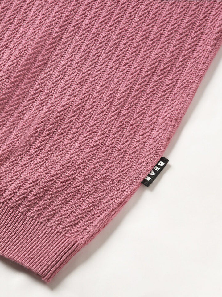 THE BEAR HOUSE Men Striped Regular Fit Cotton Polo Collar T-Shirt