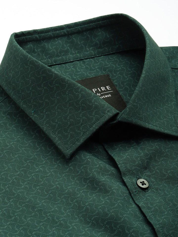 Park Avenue Slim Fit Geometric Printed Formal Shirt